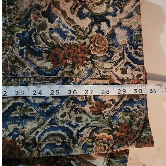Briggs Women's Floral Tapestry Front Pockets 2 Pockets Shacket Blazer Size 8 - Picture 8 of 9